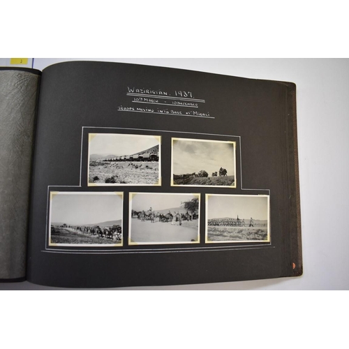 562 - WAZIRISTAN: PHOTOGRAPH ALBUM: a well presented album of 207 mainly b&w photographs of the B... 