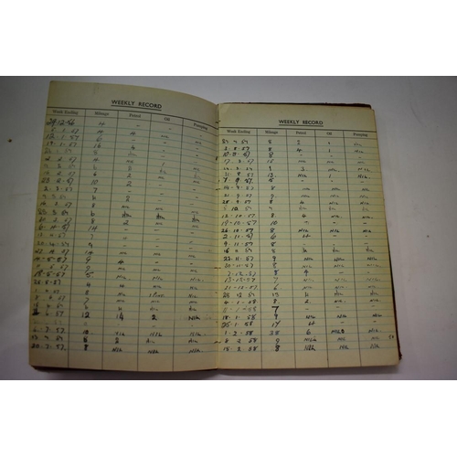 574 - PORTSMOUTH CITY FIRE BRIGADE: vehicle log of Portsmouth City Fire Brigade, late 1950s-early 60s, dai... 