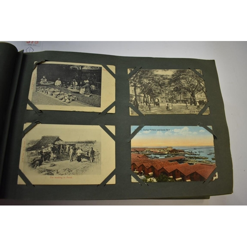 575 - POSTCARD ALBUM: FOREIGN TOPOGRAPHY: a very large album of approx 480 corner mounted postcards, ... 