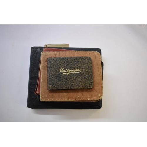 581 - AUTOGRAPH ALBUMS: collection of 6 small format autograph albums, 1930s-40s period, including cu... 