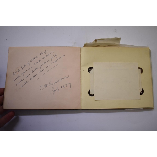 581 - AUTOGRAPH ALBUMS: collection of 6 small format autograph albums, 1930s-40s period, including cu... 