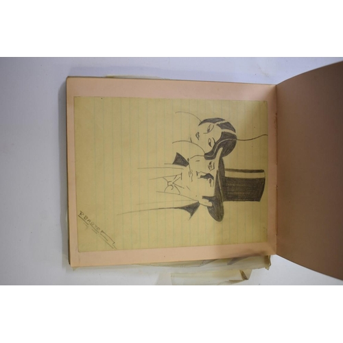 581 - AUTOGRAPH ALBUMS: collection of 6 small format autograph albums, 1930s-40s period, including cu... 