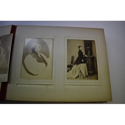 583 - CARTES DES VISITES: a quantity, contained in 2 large albums and loose, to include some tintypes... 