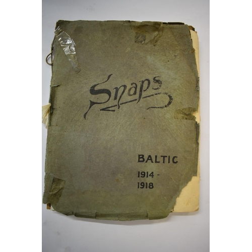 587 - RUSSIA: BALTIC SUBMARINERS IN WORLD WAR I: a very unusual album of photographs compiled by a British... 