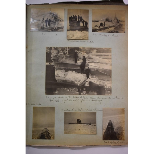 587 - RUSSIA: BALTIC SUBMARINERS IN WORLD WAR I: a very unusual album of photographs compiled by a British... 