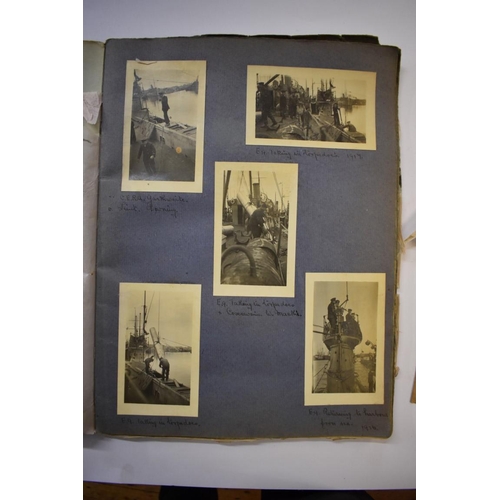 587 - RUSSIA: BALTIC SUBMARINERS IN WORLD WAR I: a very unusual album of photographs compiled by a British... 