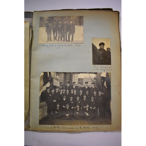 587 - RUSSIA: BALTIC SUBMARINERS IN WORLD WAR I: a very unusual album of photographs compiled by a British... 