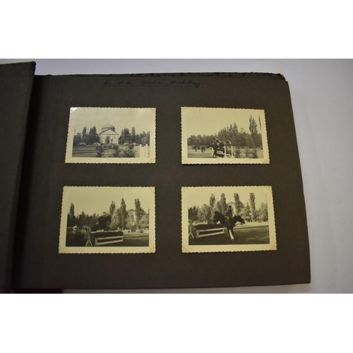 590 - SNAPSHOT ALBUM: British servicemen in post war Germany, album of snapshots corner mounted. (Alb... 