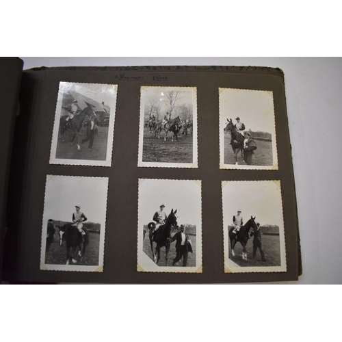 590 - SNAPSHOT ALBUM: British servicemen in post war Germany, album of snapshots corner mounted. (Alb... 