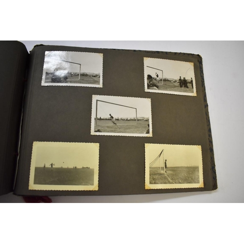 590 - SNAPSHOT ALBUM: British servicemen in post war Germany, album of snapshots corner mounted. (Alb... 