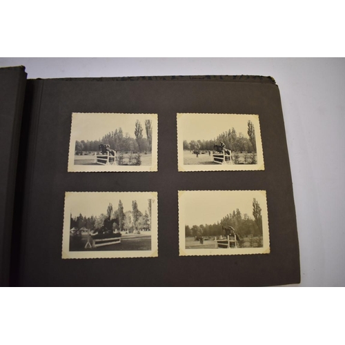 590 - SNAPSHOT ALBUM: British servicemen in post war Germany, album of snapshots corner mounted. (Alb... 