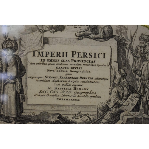 694 - HOMANN (Johann): 'Imperii Persici in Omnes Suas Provincias...' Nuremberg, 1720: hand-coloured p... 