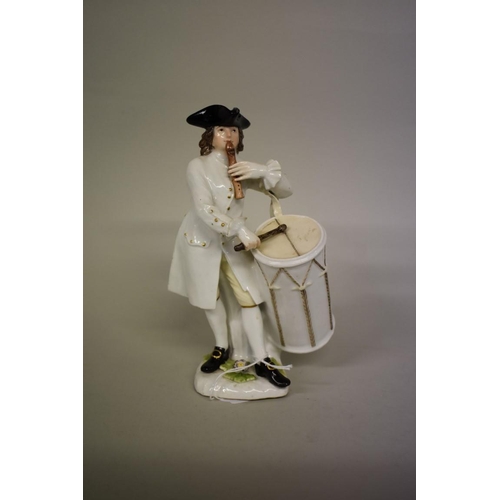 1602 - A rare 18th century Meissen figure of a Provencal Drummer, circa 1745-8, from the Cris de Paris seri... 