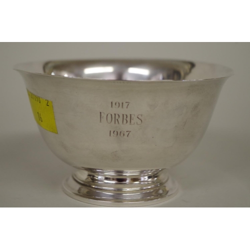 8 - A Tiffany & Co silver bowl, stamped sterling, 23614, 6cm, 98g.