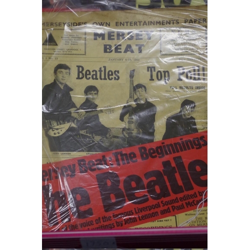 1750a - BEATLES: a small collection of Beatles magazines and similar.