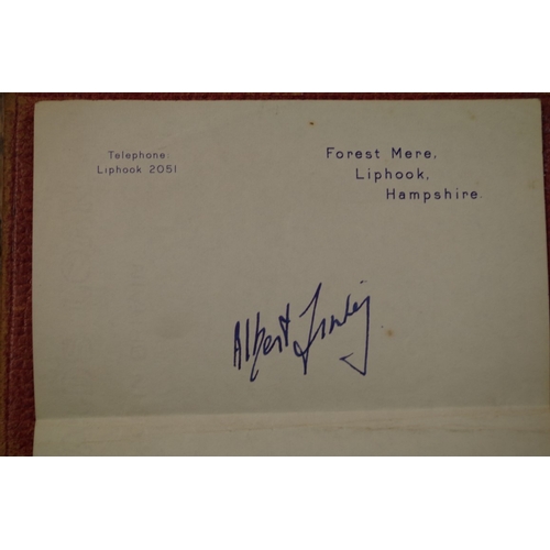 566 - AUTOGRAPH ALBUM: small autograph album, inc. 2 x postcards of The Goodies, signed by each membe... 