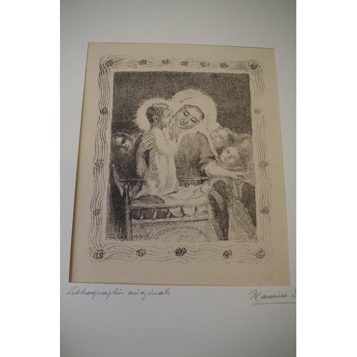 1697 - Four various lithographs, after Mark Chagall; Toulouse Lautrec; Maurice Denis; and Joan Miro, l... 