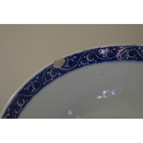 510 - A mixed group of Chinese blue and white porcelain, to include a chestnut basket. (8)... 