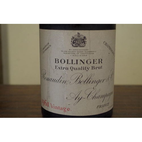 505 - A bottle of Bollinger 1961 vintage Extra Quality Brut champagne.