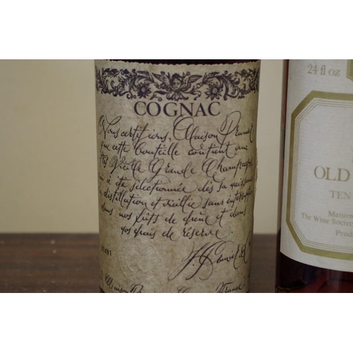 538 - Two 70cl bottles of cognac, comprising: The Wine Society Fine Old 10 year old; and a Maison Prunier ... 