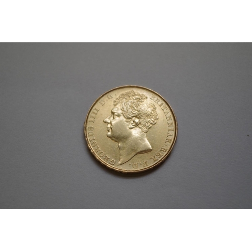 374 - A George IV 1823 gold double sovereign.