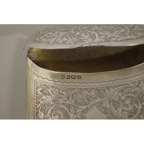 41 - An Edwardian chased silver cigar case, by Cooper Bros & Sons Ltd, Sheffield 1904, 23 x 9cm, 136g... 