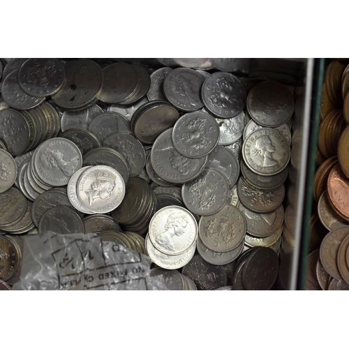 212 - Coins: a large quantity of coins mostly British. (carton)