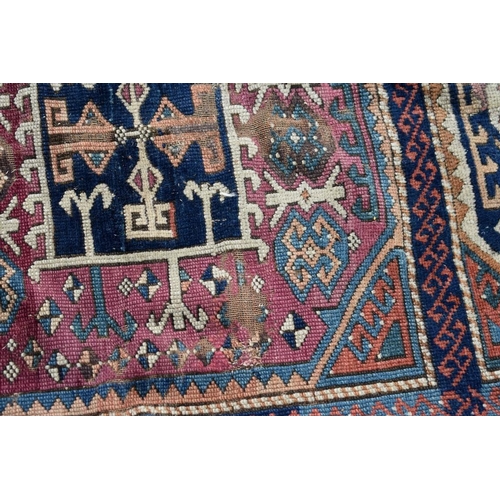 1133 - A North West Persian rug, having three central medallions with allover geometric design, 192 x 193cm... 