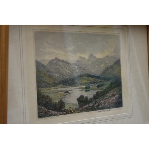 1227 - Claude Rowbotham, 'Friars Crag, Derwentwater'; 'Elterwater and the Langdale Pikes', a pair, each sig... 