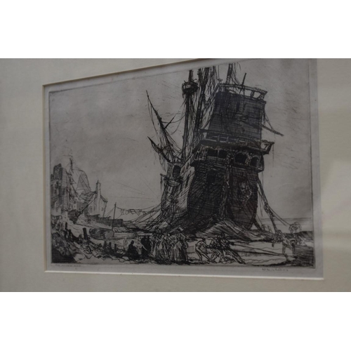 1237 - James McNeill Whistler, 'The Golden Hind', signed and titled in pencil, etching, pl.16 x 27.5cm.&nbs... 