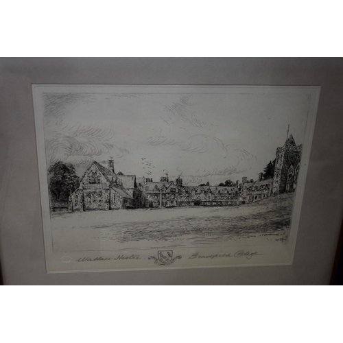 1416 - Ernest L Hampshire, 'St Paul's from The River', signed and titled in pencil, etching, pl.15 x 23cm; ... 