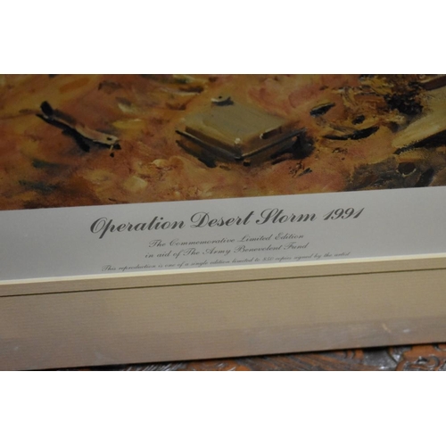 1467 - Terence Cuneo, 'Operation Desert Storm 1991', signed in pencil and numbered 600/850, colour print, I... 