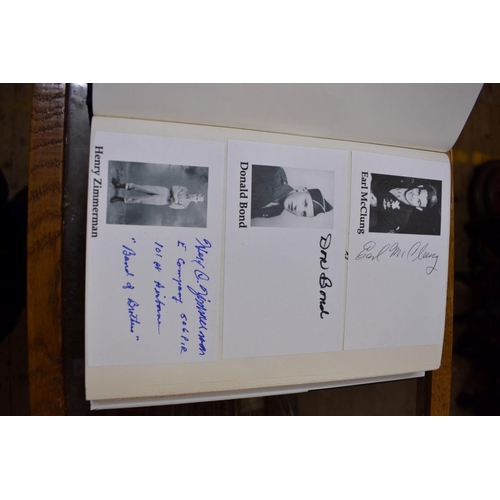 1535 - Books: Stephen E Ambrose, 'Band of Brothers', hardback, with pasted in autographs of nine Band of Br... 