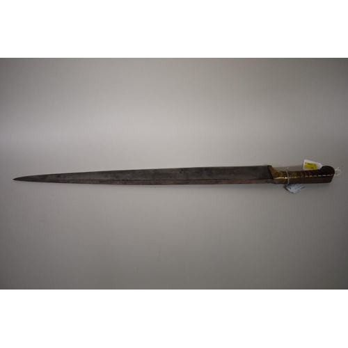 1737 - A Kyber Pashtun Afridis sword, having 56cm blade, no scabbard.