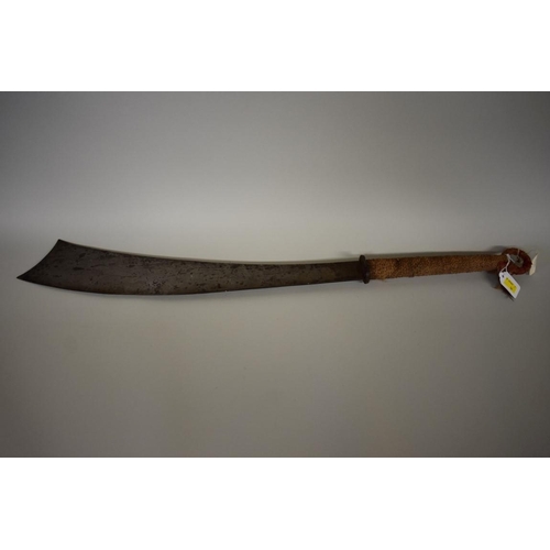 1744 - A Chinese Dadao sword, having heavy 56cm blade, no scabbard.