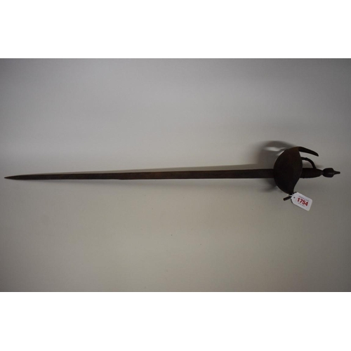 1754 - A 20th century Spanish Toledo short sword, 61cm blade, no scabbard.