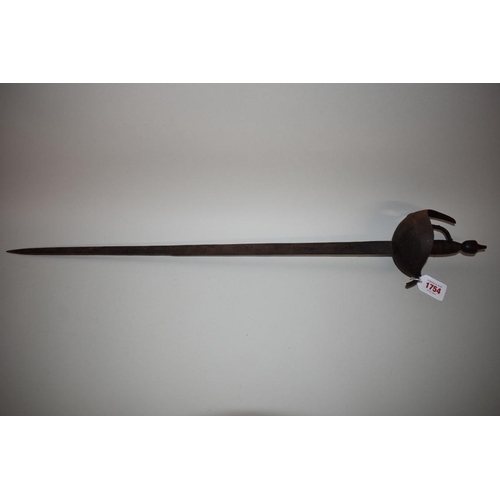 1754 - A 20th century Spanish Toledo short sword, 61cm blade, no scabbard.