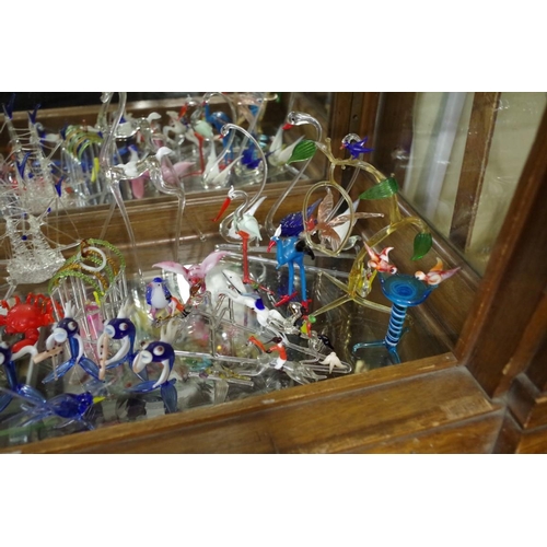 1774 - A collection of Venetian glass whimsical models.