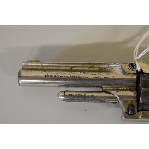 1867 - A Marlin Standard 1878 rim fire pocket revolver.