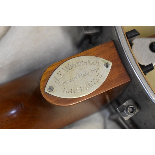 1879 - An old five string banjo, inscribed 'The Windsor Popular',