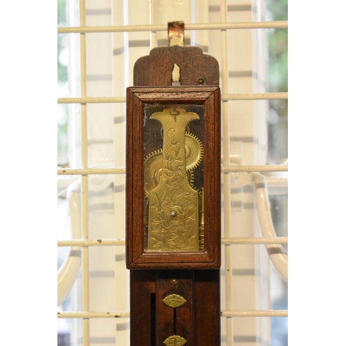 1949 - A rare 19th century Japanese Shaku Dokei or pillar clock, 44cm high.