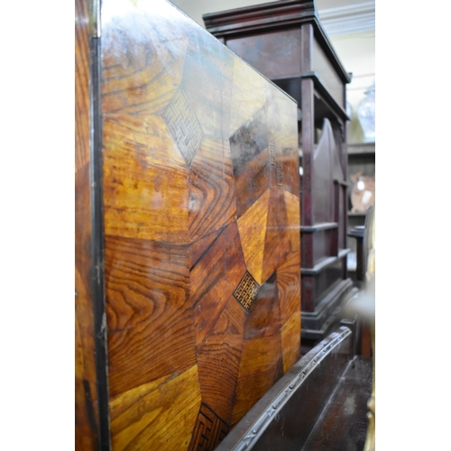 1443 - A good 19th century Japanese parquetry table cabinet, 62 x 54cm.