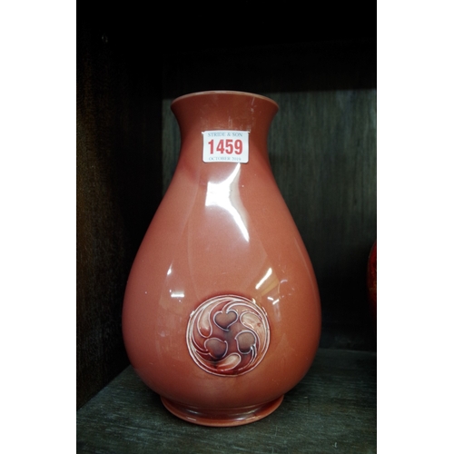 1459 - A William Moorcroft Red Famminian vase, for Liberty & Co, incised signature, 23cm high.... 