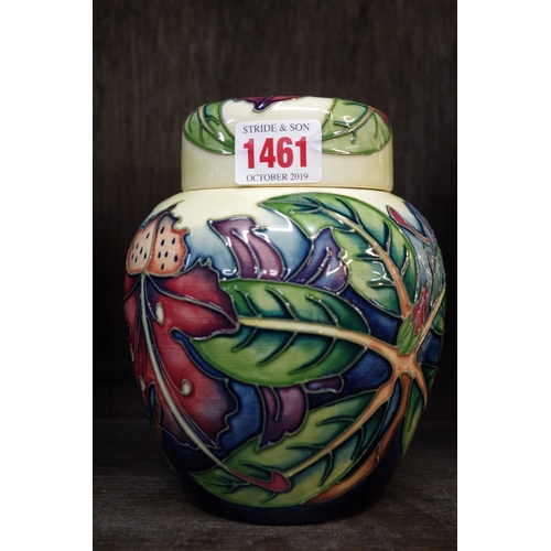 1461 - A Moorcroft 'Simeon' pattern ginger jar and cover, circa 1999, 15.5cm high.