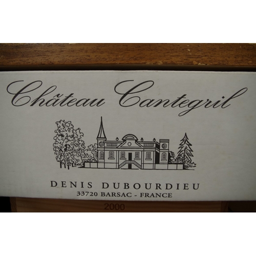 630 - A case of twelve 37.5cl bottles of Chateau Cantegril, 2007, Sauternes, in oc. (12)PLEASE NOTE: ADDIT... 