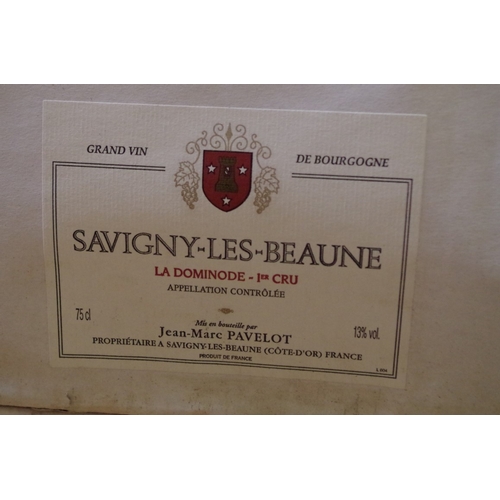 637 - A case of twelve 75cl bottles of Savigny les Beaunes, La Dominode, 1er Cru, J M Pavelot, in o.c... 