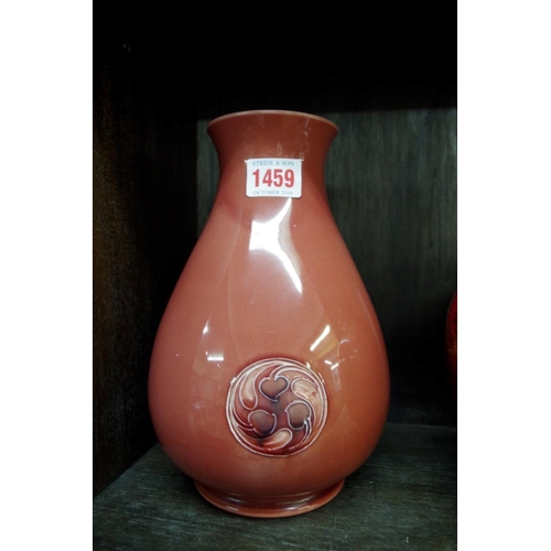 1459 - A William Moorcroft Red Famminian vase, for Liberty & Co, incised signature, 23cm high.... 