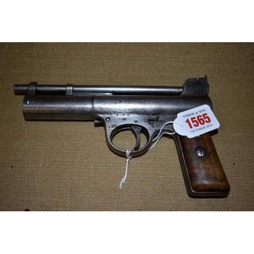 1565 - A Webley MkI .177 air pistol, No.27156.