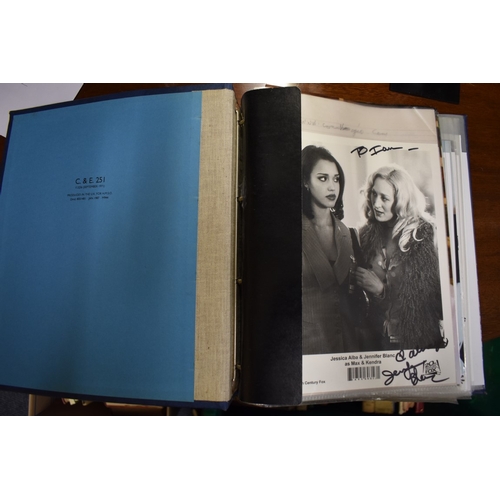 1670 - SIGNED PHOTOGRAPHS: two albums containing signed photographs of actors and actresses, to include: a ... 