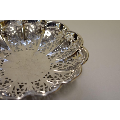 10 - A pair of pierced silver sweetmeat dishes, by S Blanckensee & Son Ltd, Birmingham... 